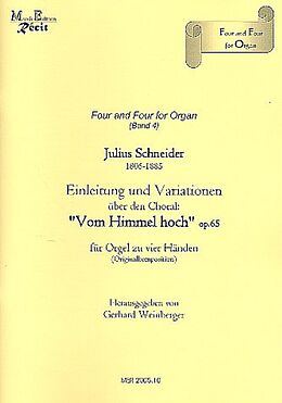 Julius Schneider Notenblätter Einleitung und Variationen