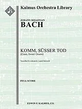 Johann Sebastian Bach Notenblätter Komm süsser Tod