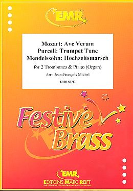  Notenblätter Festive Brass for 2 trombones and piano