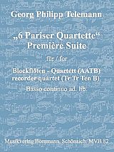 Georg Philipp Telemann Notenblätter 6 Pariser Quartette