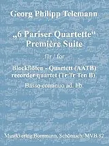 Georg Philipp Telemann Notenblätter Première Suite aus 6 Pariser Quartette