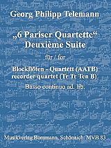 Georg Philipp Telemann Notenblätter Deuxième Suite aus 6 Pariser Quartette