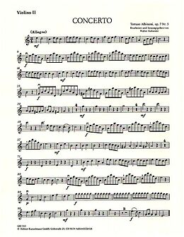 Tomaso Albinoni Notenblätter Concerto C-Dur op.7,5