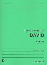 Thomas Christian David Notenblätter Sonate für Klarinette und