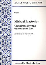 Michael Praetorius Notenblätter Christmas Hymns for 4 voices