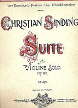 Christian Sinding Notenblätter Suite op.123
