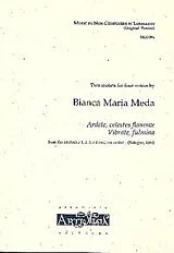 Bianca Maria Meda Notenblätter 2 Motets for 4 voices (and Bc)