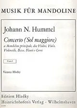 Johann Nepomuk Hummel Notenblätter Konzert G-Dur für Mandoline