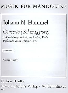 Johann Nepomuk Hummel Notenblätter Konzert G-Dur für Mandoline