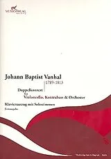 Johann Baptist (Krtitel) Vanhal Notenblätter Konzert A-Dur für Violoncello, Kontrabass und Orchester