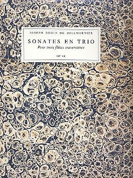 Joseph Bodin de Boismortier Notenblätter 6 sonates en Trio op.7