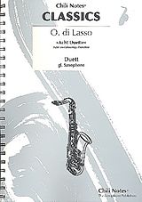 Orlando di Lasso Notenblätter 8 Motetten für 2 Saxophone gleicher