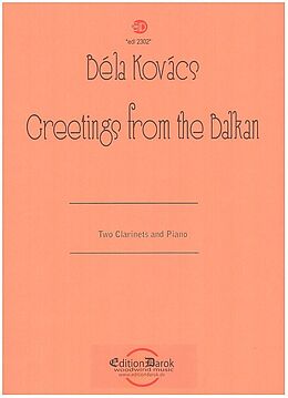 Béla Kovács Notenblätter Greetings from the Balkan