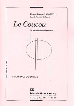 Louis Claude Daquin Notenblätter Le Coucou für Mandoline und Gitarre