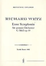 Richard Wetz Notenblätter Sinfonie c-Moll Nr.1 op.40