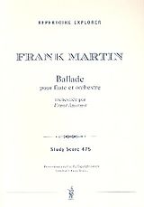 Frank Martin Notenblätter Ballade für Flöte und Orchester
