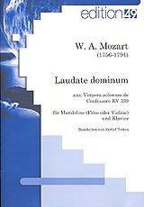 Wolfgang Amadeus Mozart Notenblätter Laudate Dominum KV339 für
