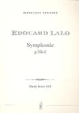 Edouard Victor Antoine Lalo Notenblätter Sinfonie g-Moll