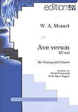 Wolfgang Amadeus Mozart Notenblätter Ave verum KV618 für Gesang