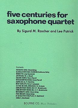  Notenblätter 5 Centuries for Saxophone Quartet (AATBar)