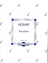 Wolfgang Amadeus Mozart Notenblätter 12 Duets for 2 violas