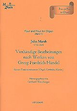 John Marsh Notenblätter Vierhändige Bearbeitungen nach Werken von Georg Friedrich Händel