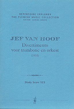 Jef van Hoof Notenblätter Divertimento für Posaune und Orchester