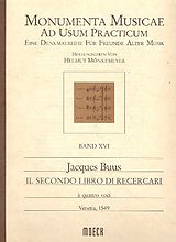Jacques Buus Notenblätter Recercari vol.2 für Instrumente (SATB)