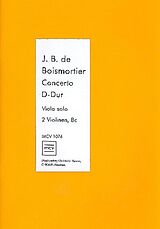 Joseph Bodin de Boismortier Notenblätter Concerto D-Dur für Viola