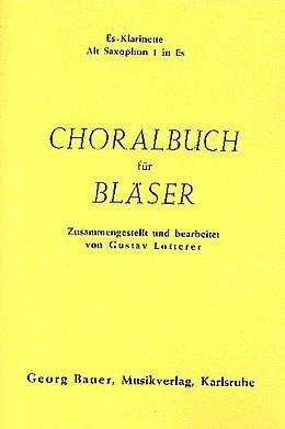  Notenblätter Choralbuch für Bläser Altsaxophon 1