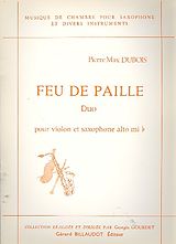 Pierre Max Dubois Notenblätter Feu de Paille pour violon et alto
