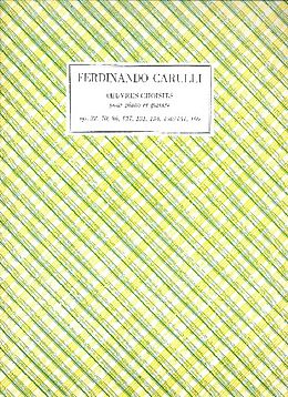 Ferdinando Carulli Notenblätter Oeuvres choisies