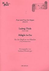 Johann Friedrich Ludwig Thiele Notenblätter Adagio As-Dur für Orgel zu 4 Händen