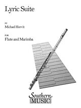 Michael Horvit Notenblätter Lyric Suite für Flöte und Marimba