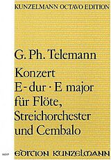 Georg Philipp Telemann Notenblätter Konzert E-Dur