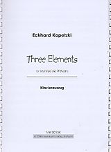Eckhard Kopetzki Notenblätter 3 Elements für Marimbaphon und Orchester