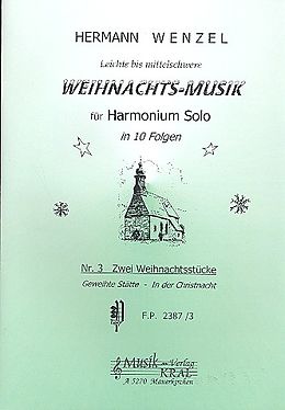 Hermann Wenzel Notenblätter 2 Weihnachtsstücke