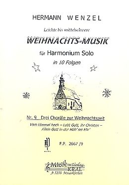 Hermann Wenzel Notenblätter 3 Choräle zur Weihnachtszeit