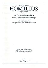 Gottfried August Homilius Notenblätter 11 Choralvorspiele für ein