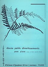 Jacques Edouard Barat Notenblätter 12 petites divertissements
