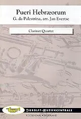 Giovanni Pierluigi da Palestrina Notenblätter Pueri hebraeorum for 4 clarints