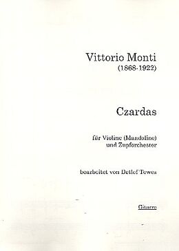 Vittorio Monti Notenblätter Czardas für Violine (Mandoline)