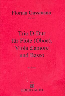 Florian Leopold Gassmann Notenblätter Trio D-Dur für Flöte (Oboe)