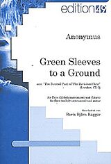  Notenblätter Green Sleeves to a Ground für Flöte
