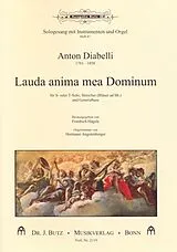 Anton Diabelli Notenblätter Lauda anima mea Dominum