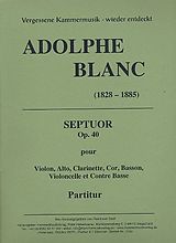 Adolphe Blanc Notenblätter Septett op.40