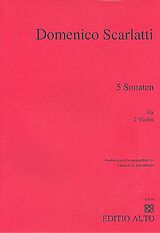 Domenico Scarlatti Notenblätter 5 Sonaten