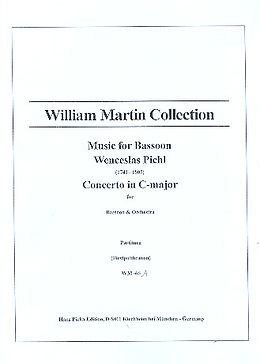 Wenzel Pichl Notenblätter Concerto C Major