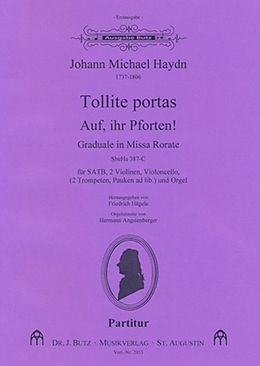 Johann Michael Haydn Notenblätter Auf ihr Pforten SheHa387c