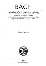 Johann Sebastian Bach Notenblätter Also hat Gott geliebt BWV68